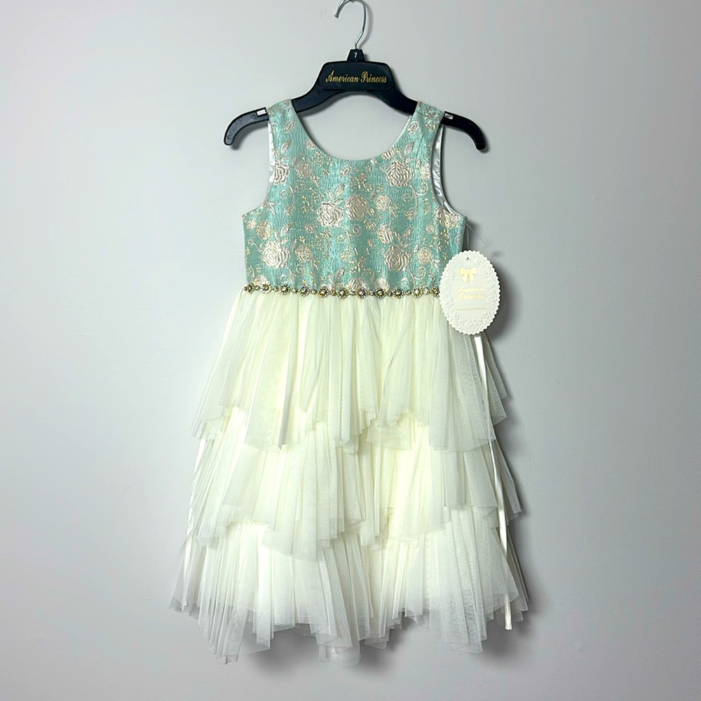 Brand New Mint & Cream Dress